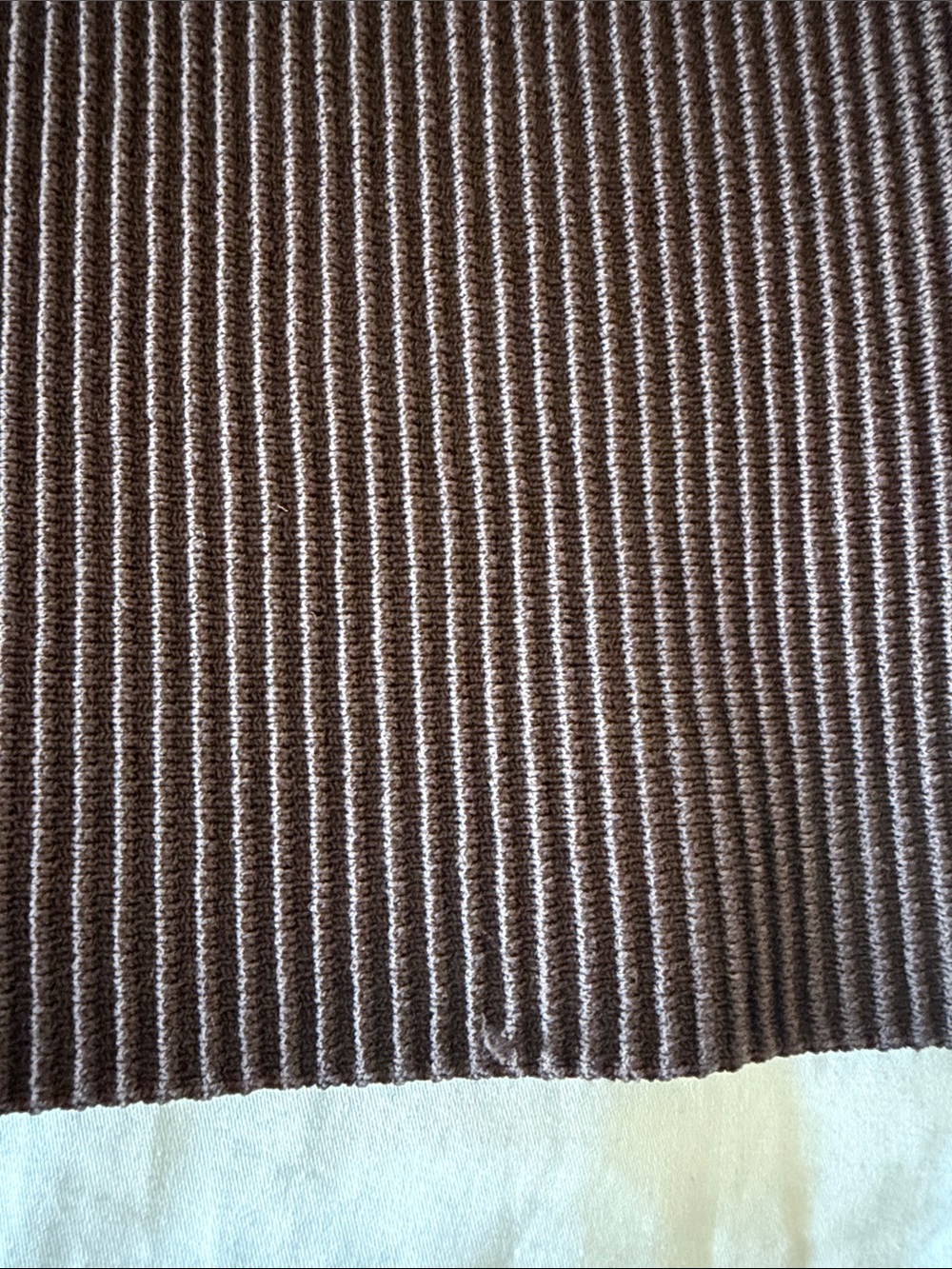 Babaton Brown Cross-Back Ribbed Top - Picture 10 of 10